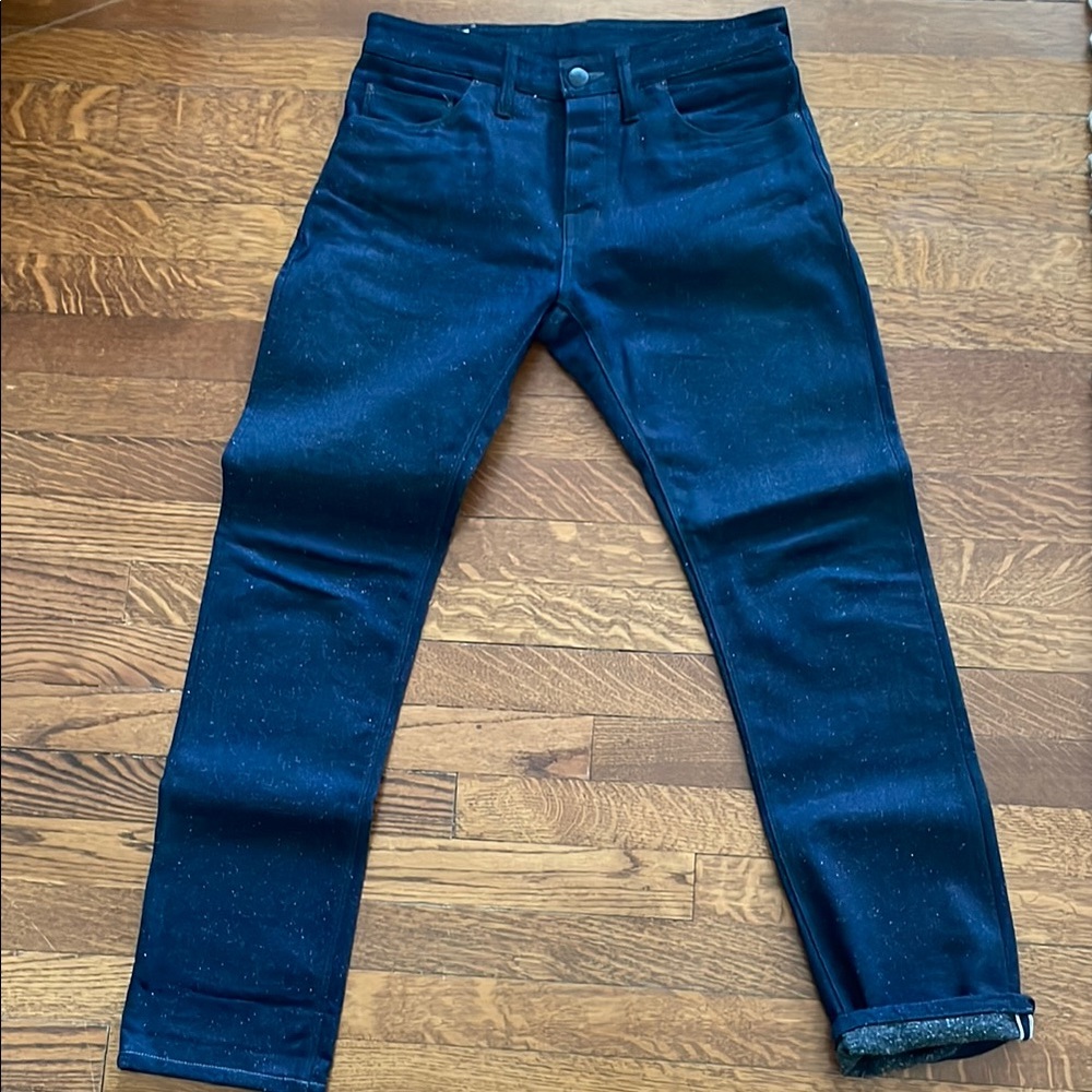 Shockoe Atelier Slim Dayberry Rainbow Weft. W30, 29” inseam